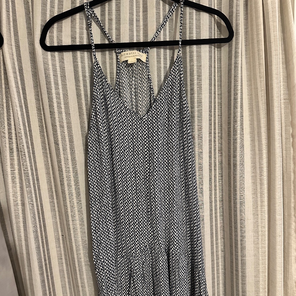 Blue/White and Metallic Size L